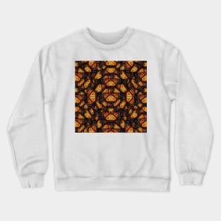 Heaps of Orange Monarch Butterflies Crewneck Sweatshirt